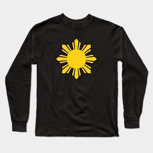 Filipino Sun and Stars Pinoy decal Long Sleeve T-Shirt